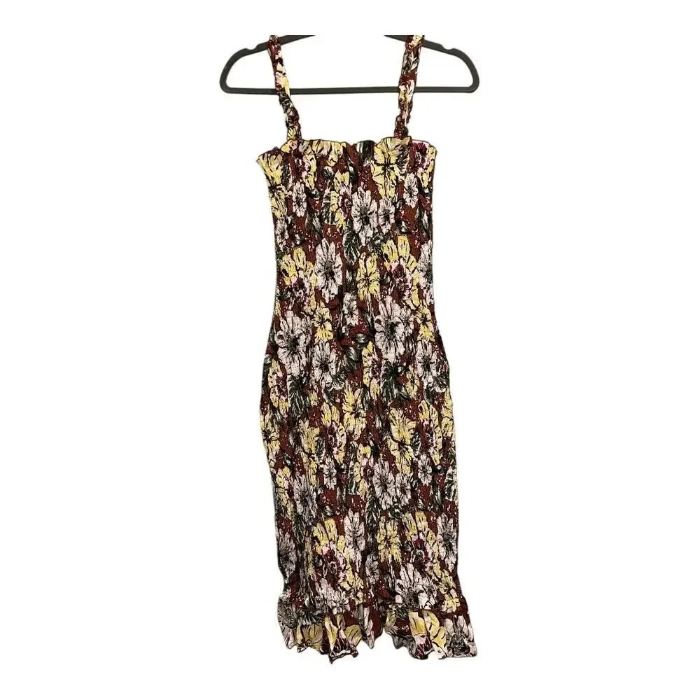 NWOT Faithful The Brand Floral Dress 100% Linen | Size 4